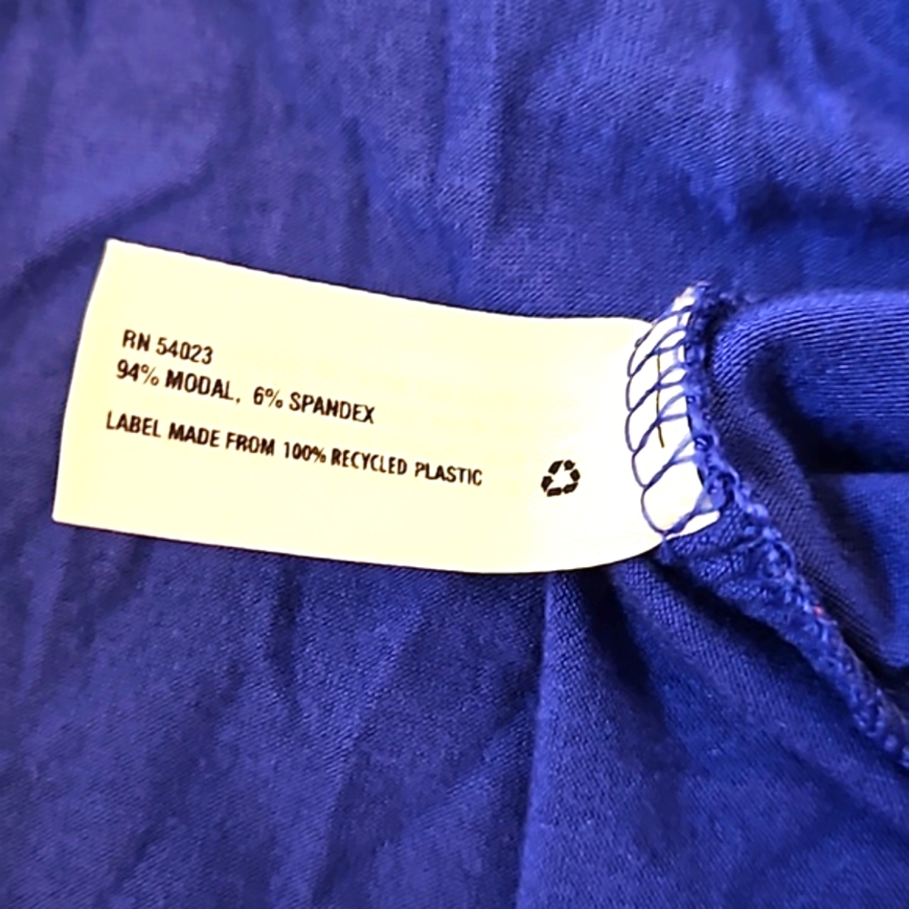 Gap Designed and Crafted Label Blue Maxi Adjustable Racerback Ruched Dress - Picture 6 of 6